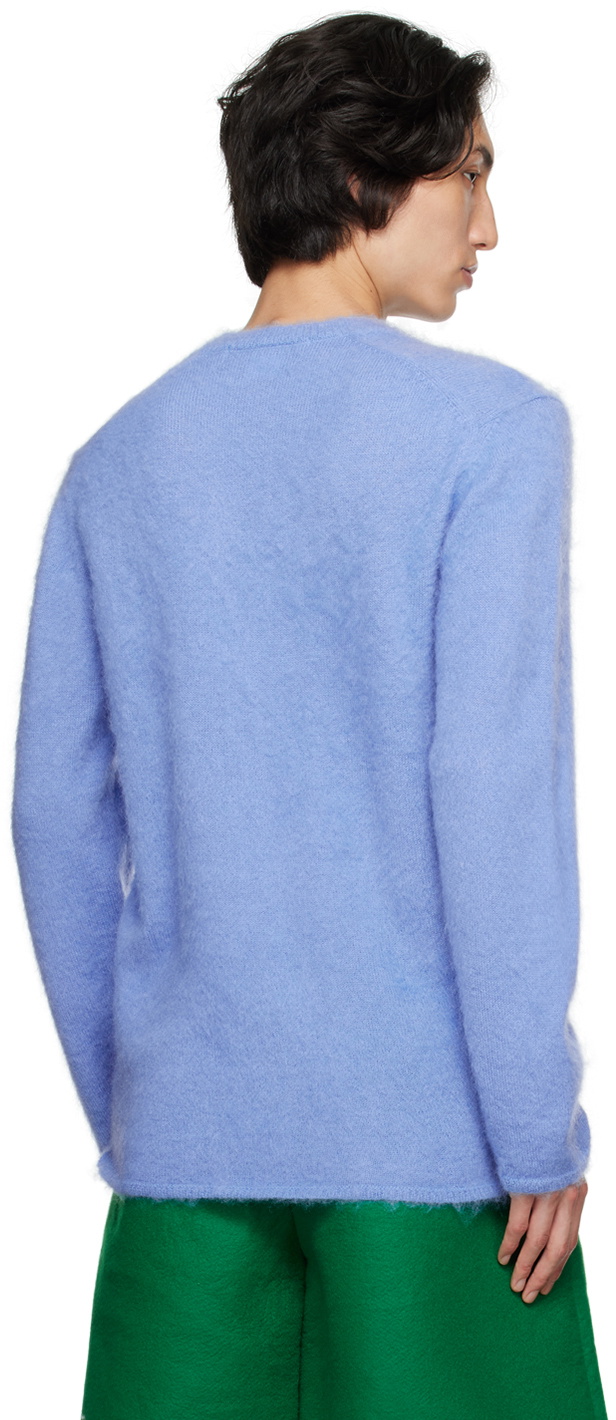 Comme des Garçons Homme Plus Blue Brushed Sweater Comme des Garcons ...