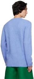 Comme des Garçons Homme Plus Blue Brushed Sweater