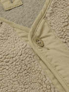 OrSlow - M-65 Fish Tail Cotton-Blend Fleece, Shell and Canvas Jacket - Green