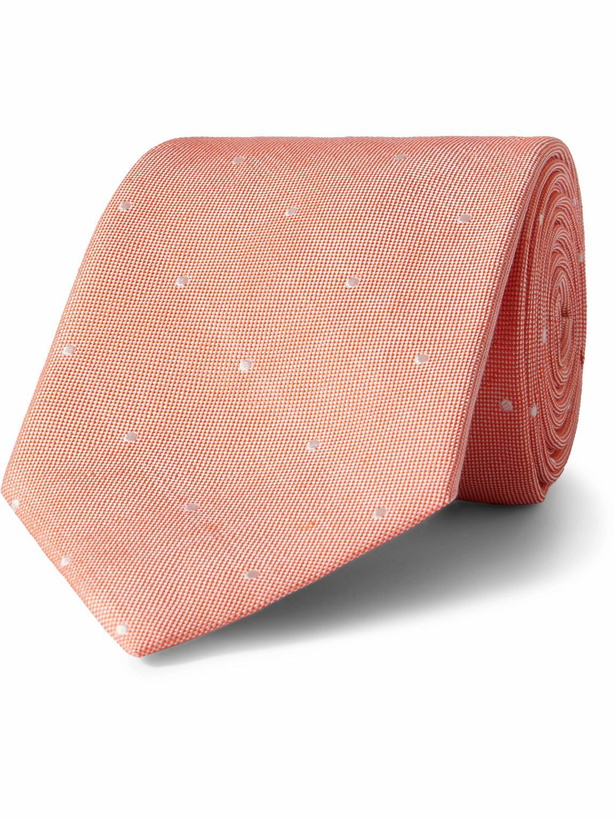 Photo: Paul Smith - 8cm Embroidered Silk and Linen-Blend Tie