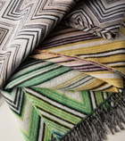 Missoni Plume Zig Zag wool-blend throw