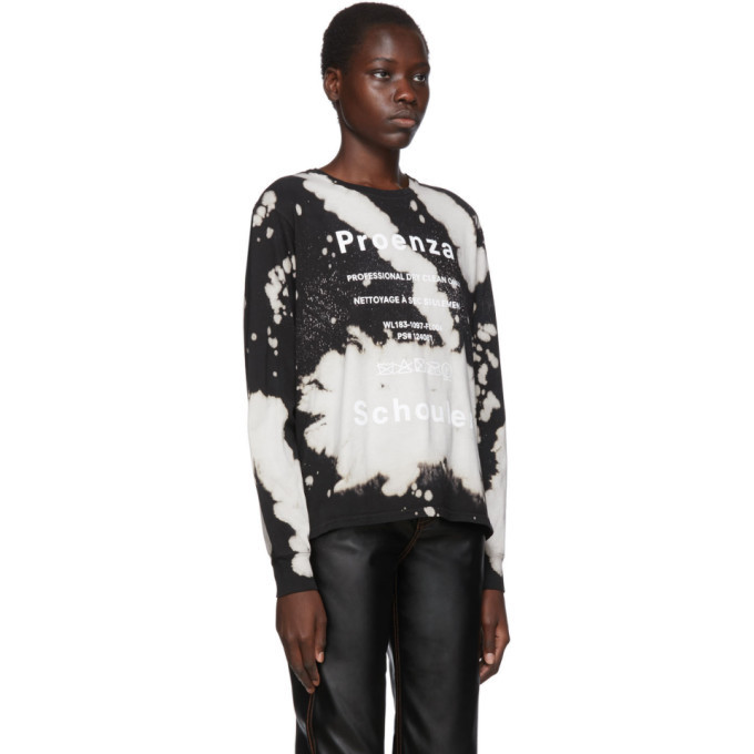 proenza schouler white label tie dye long sleeve t shirt