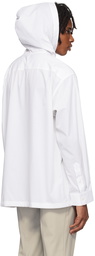 Helmut Lang White Hoodie Shirt