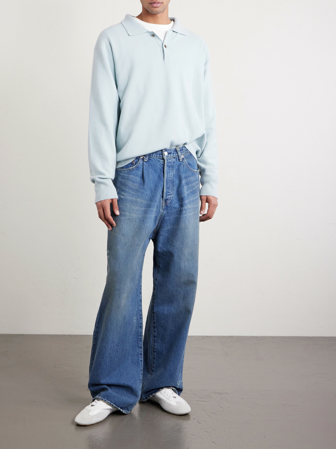 ssstein - Straight-Leg Distressed Jeans - Blue