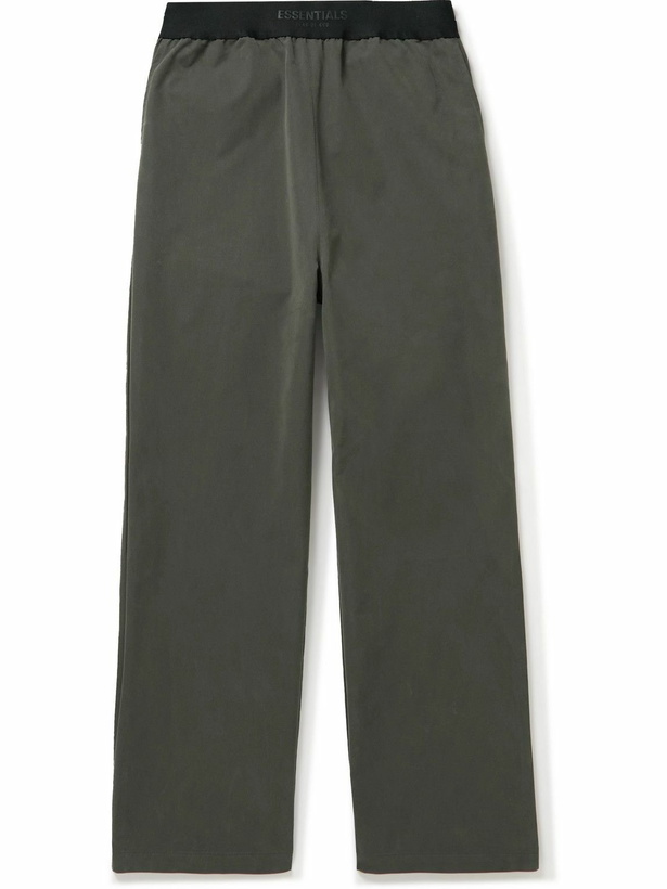 Photo: FEAR OF GOD ESSENTIALS - Straight-Leg Cotton-Blend Twill Trousers - Gray