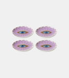 Jonathan Adler Fleur set of 4 ceramic coasters