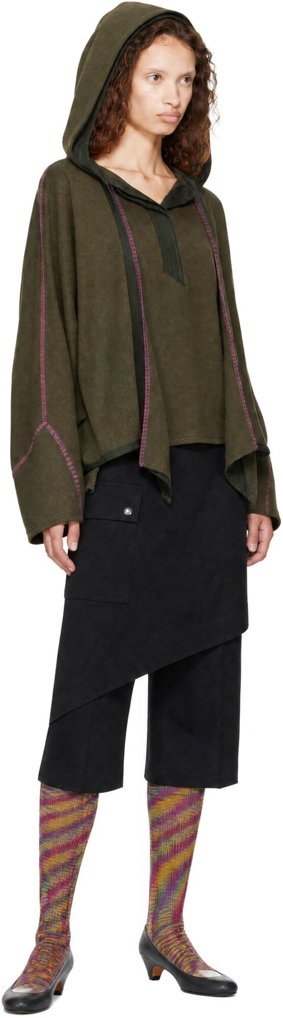 Kiko Kostadinov Khaki Petrel Pullover Hoodie