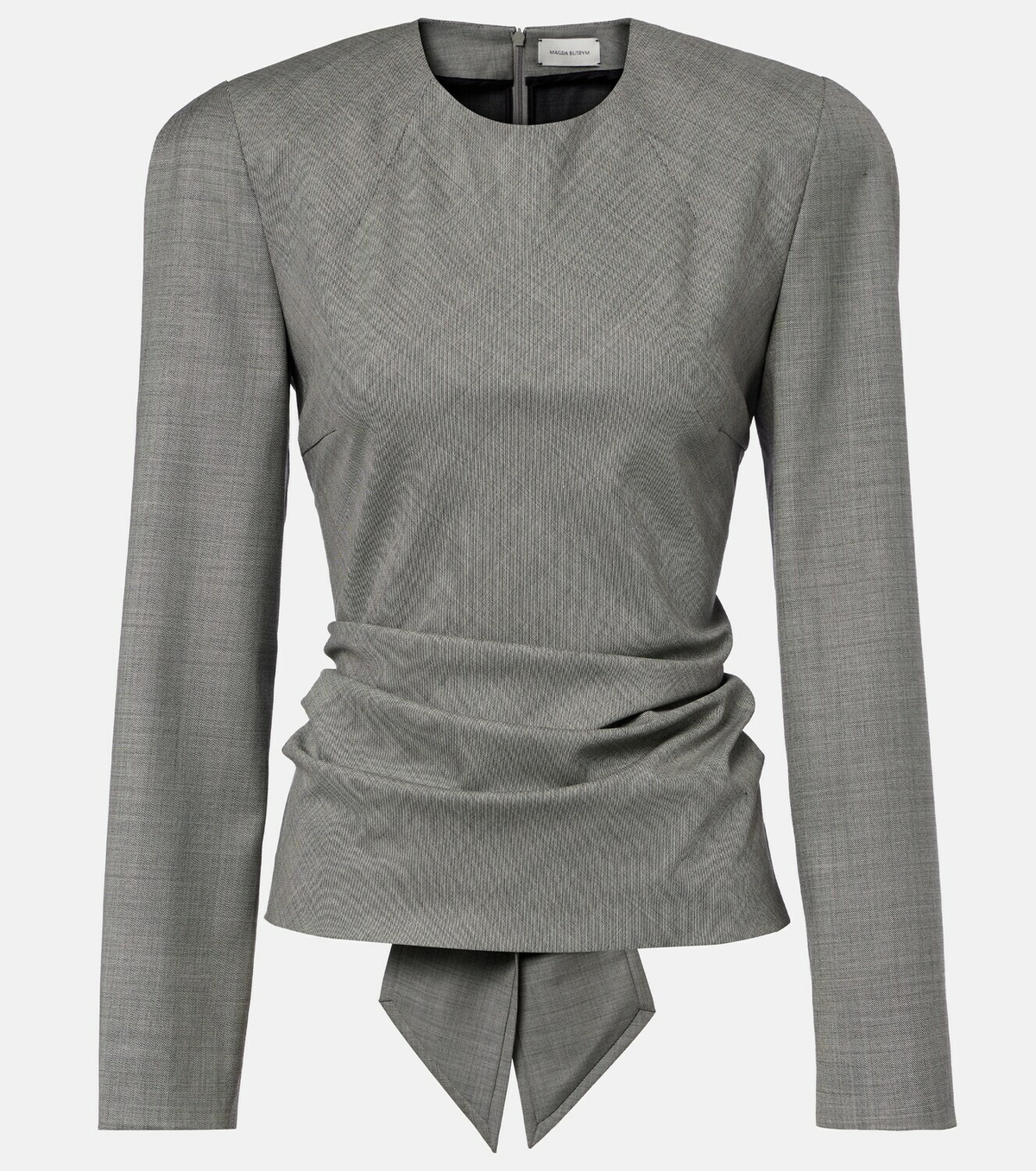 Magda Butrym Draped wool blouse