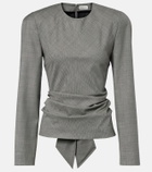 Magda Butrym Draped wool blouse