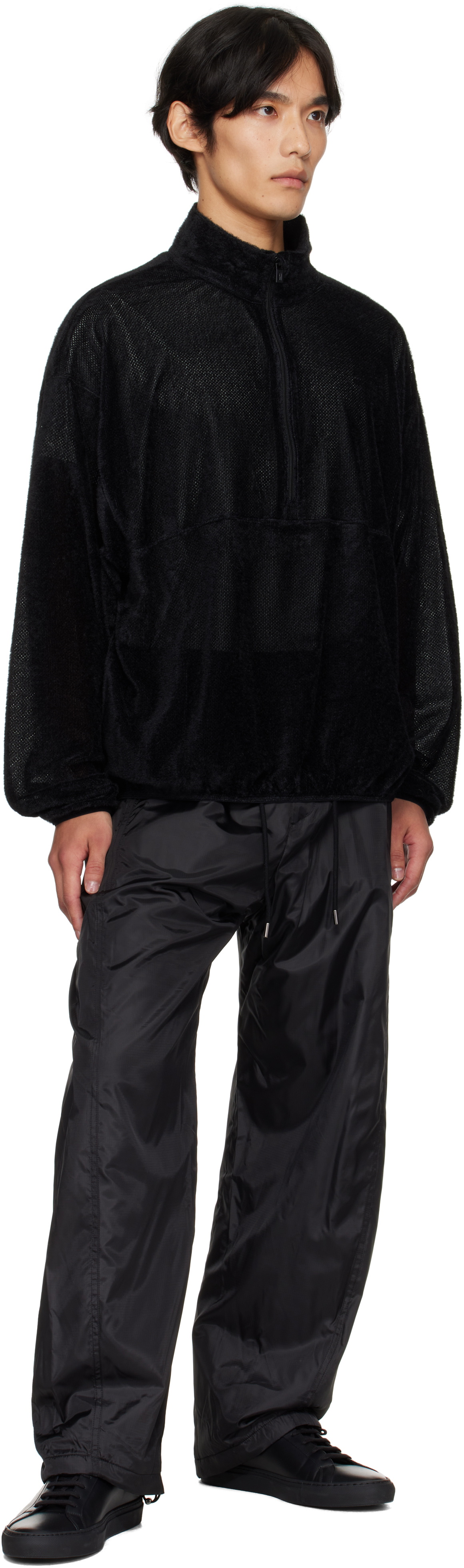 LE17SEPTEMBRE Black Half-Zip Anorak