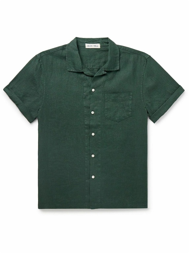 Photo: Alex Mill - Convertible-Collar Linen Shirt - Green