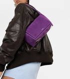 The Attico 7/7 suede shoulder bag