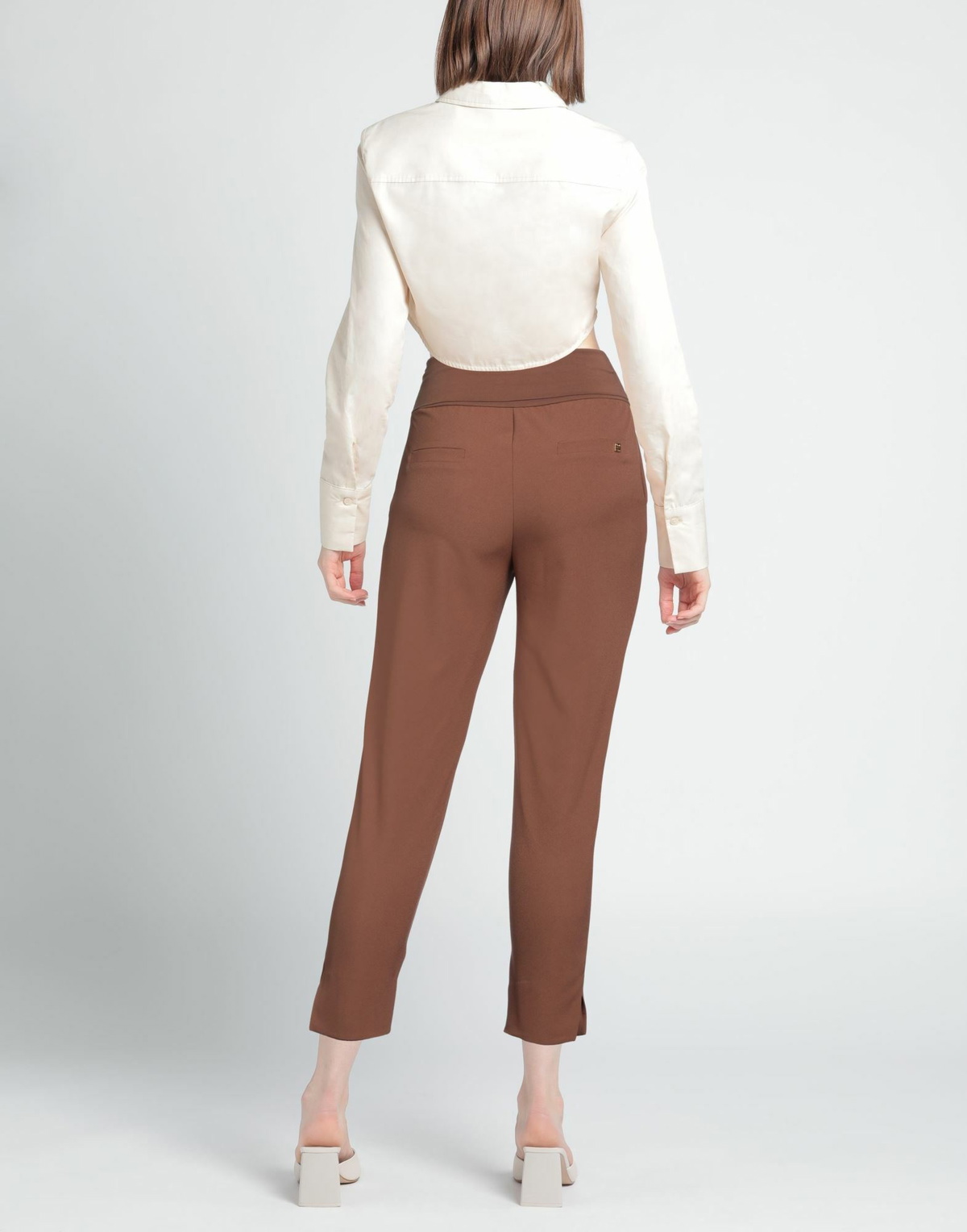 Manila Grace Womens Pants Camel