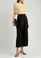 Esse Studios Bonachi Cape-effect Jersey top Cream