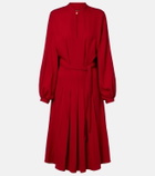 Loro Piana Haileen silk and wool crêpe cady midi dress