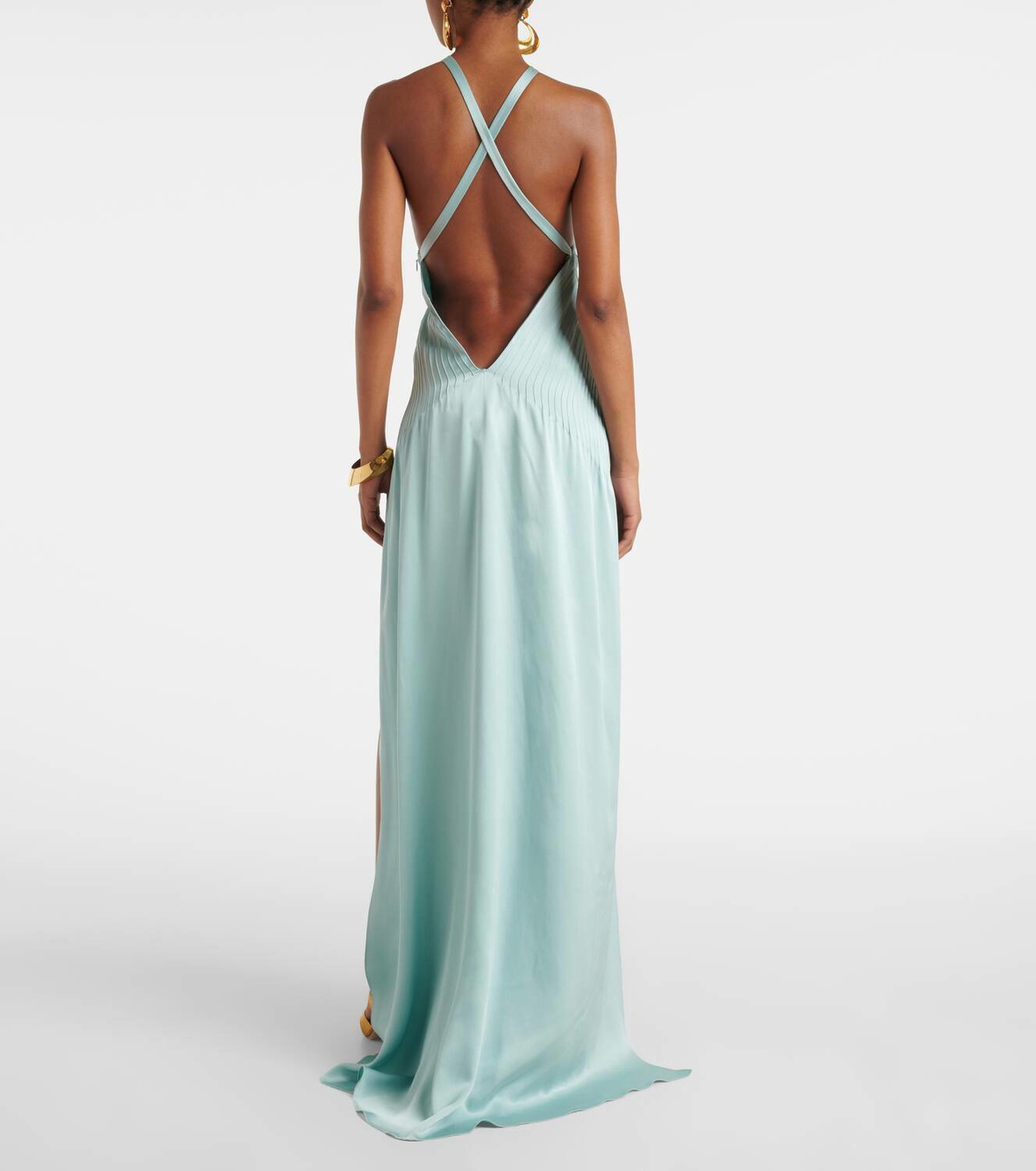 Tom Ford Halterneck silk satin gown