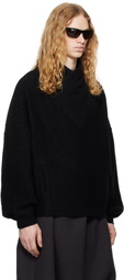 pet-tree-kor Black Resonance Pleat Sweater