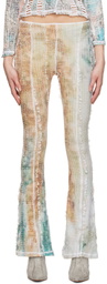 Luna Del Pinal White Stretch Weave Trousers