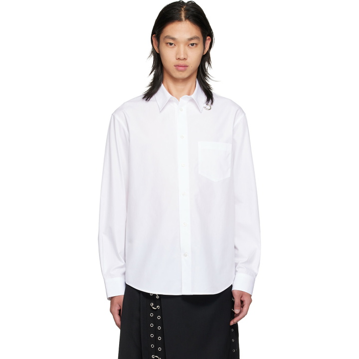 Photo: Simone Rocha White Split Ring Classic Shirt