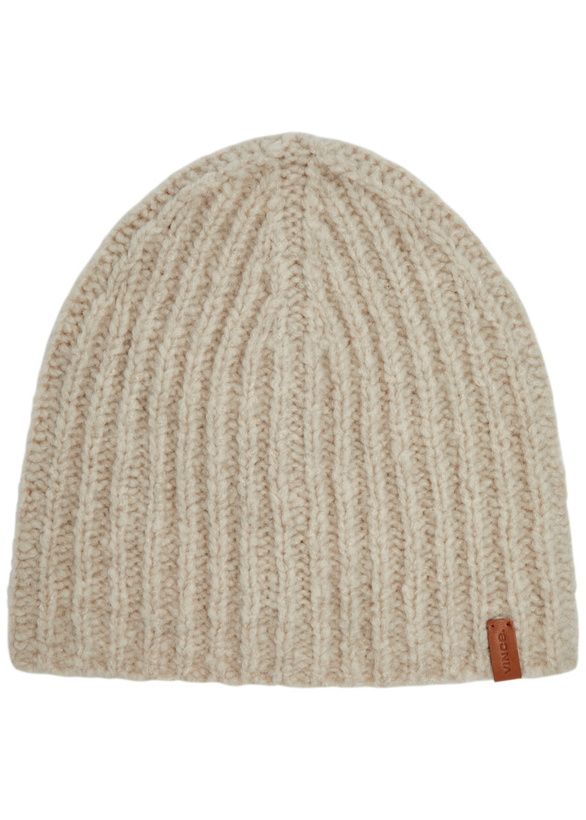 Photo: Vince Ribbed Cashmere and Silk-blend Beanie - Cream - One Size