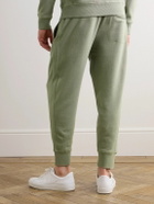 Kingsman - Tapered Logo-Embroidered Cotton and Cashmere-Blend Jersey Sweatpants - Green