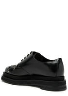 Simone Rocha 50 Lace-up Flatform Derby Shoes Black