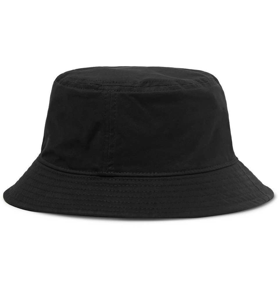 Acne Studios - Logo-Appliquéd Cotton-Twill Bucket Hat - Black Acne Studios