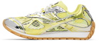 Bottega Veneta Silver & Yellow Orbit Sneakers