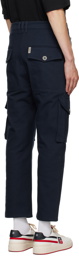 Balmain Blue Zip Cargo Pants