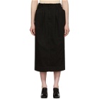 Lemaire Black Denim Baggy Skirt