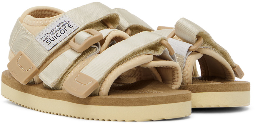 Suicoke Kids Beige Kisee Sandals Suicoke