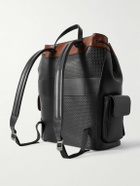 Serapian - Large Logo-Embossed Coated-Canvas and Leather Backpack
