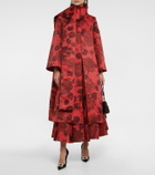 Emilia Wickstead Rissa floral taffeta faille scarf
