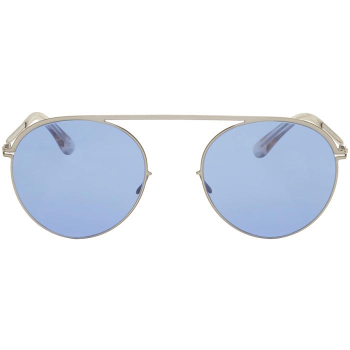 Photo: Mykita Silver and Blue Studio5.1 Sunglasses 