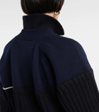 Victoria Beckham Double-collar wool sweater