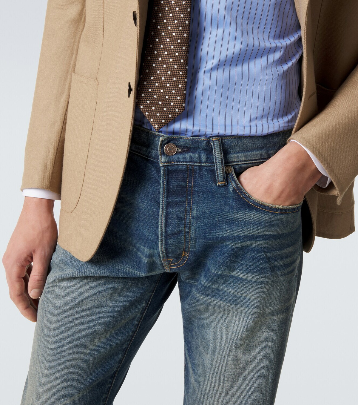 Tom Ford Faded straight jeans