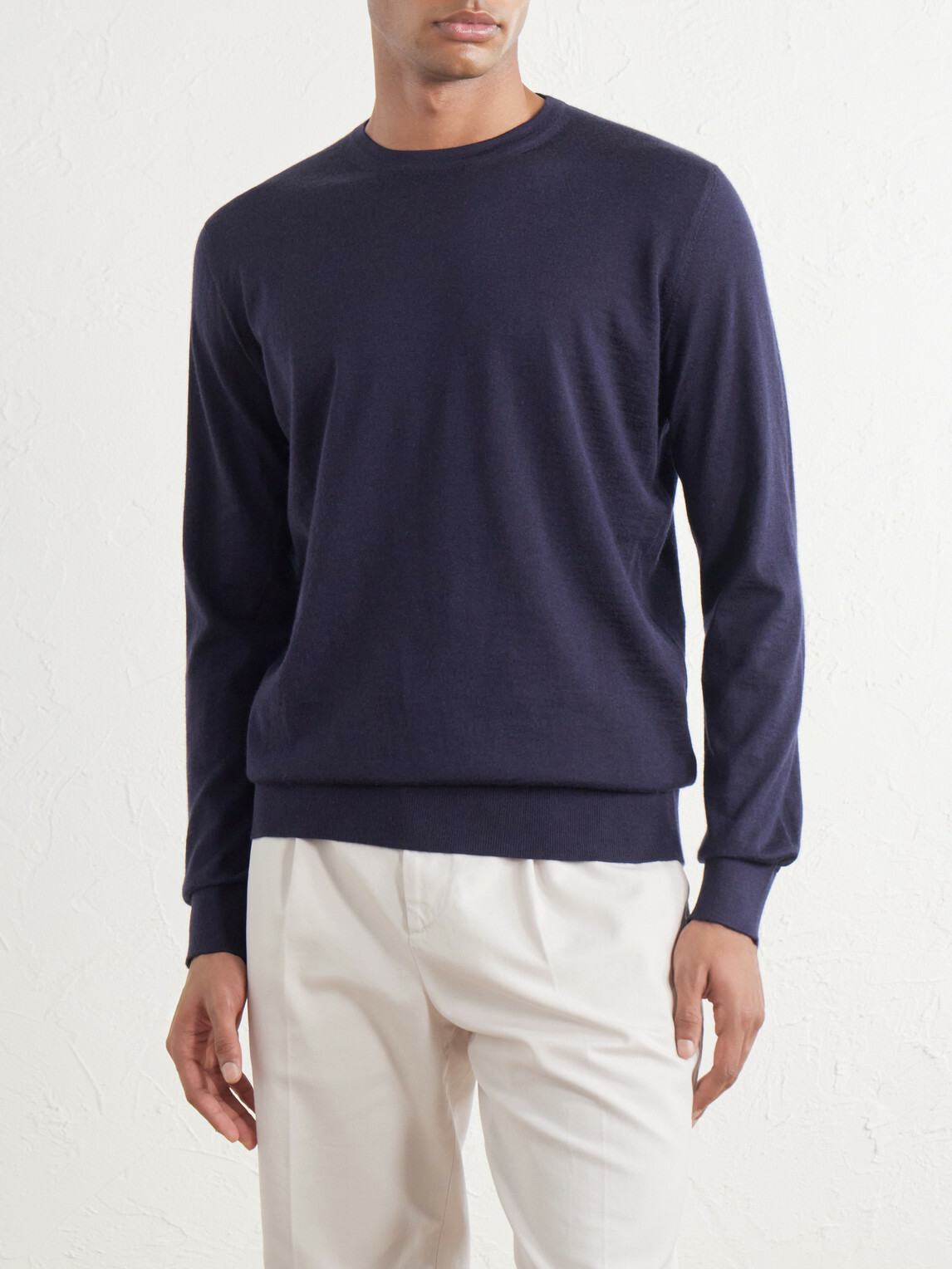 Zegna - Cashmere and Silk-Blend Sweater - Blue