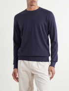 Zegna - Cashmere and Silk-Blend Sweater - Blue