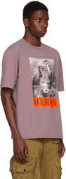 Heron Preston Gray 'Heron BW' T-Shirt