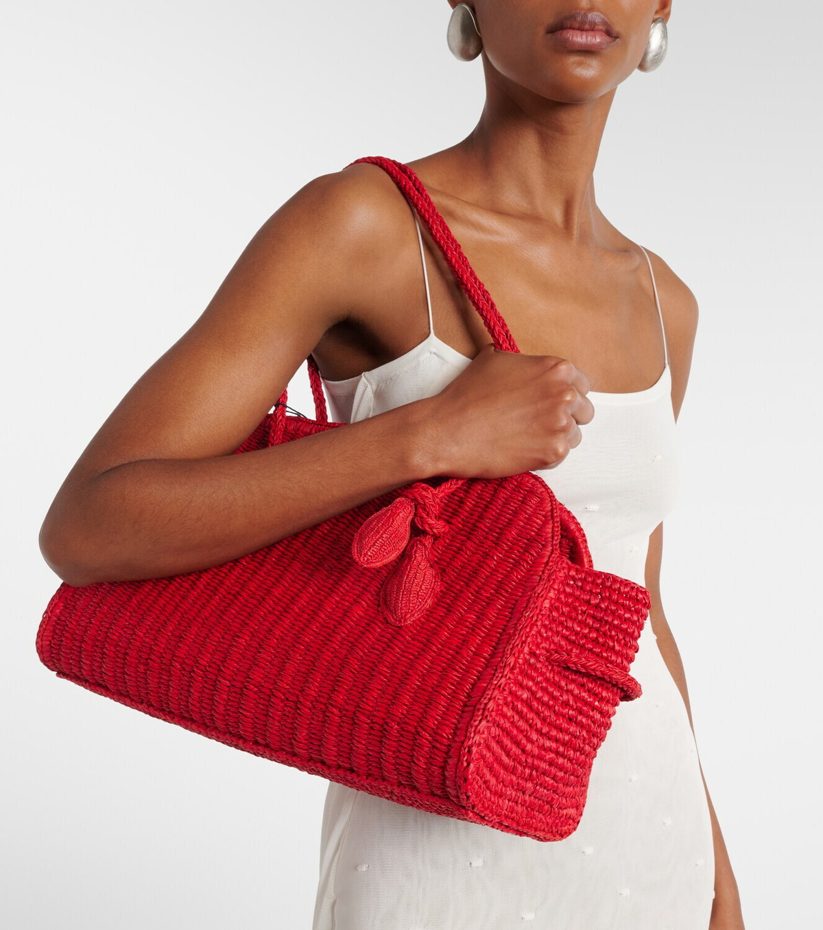 Jacquemus Turismo Small raffia tote bag