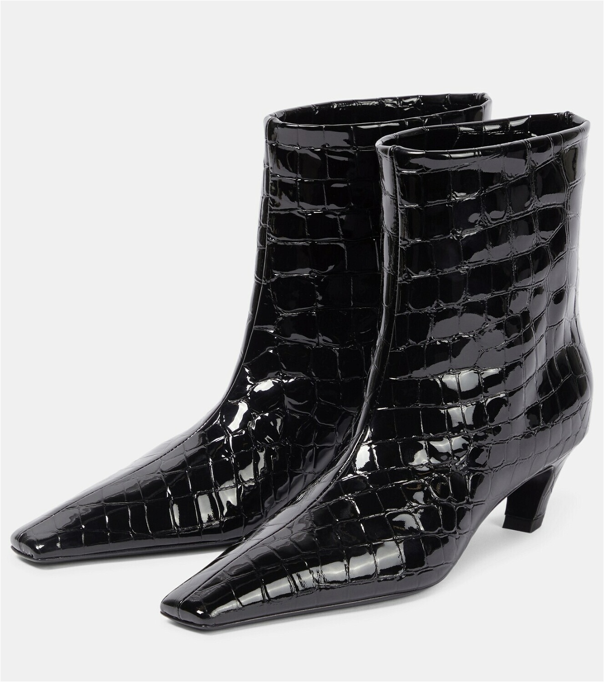 Khaite - Arizona croc-effect leather boots Khaite