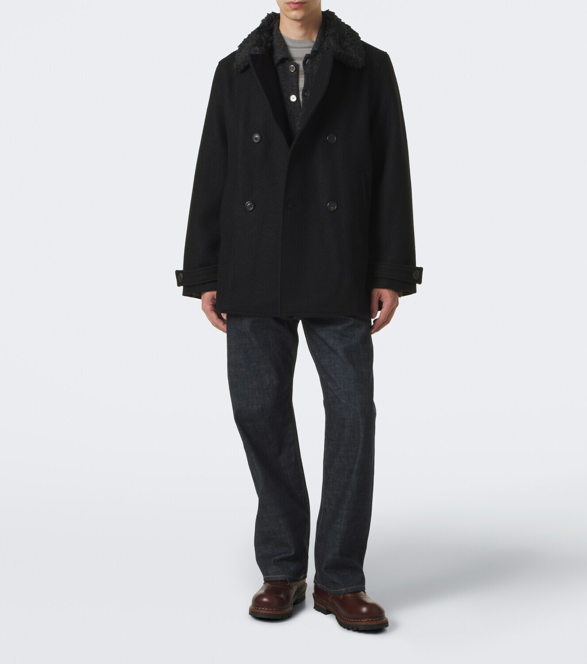 Our Legacy Wage virgin wool peacoat