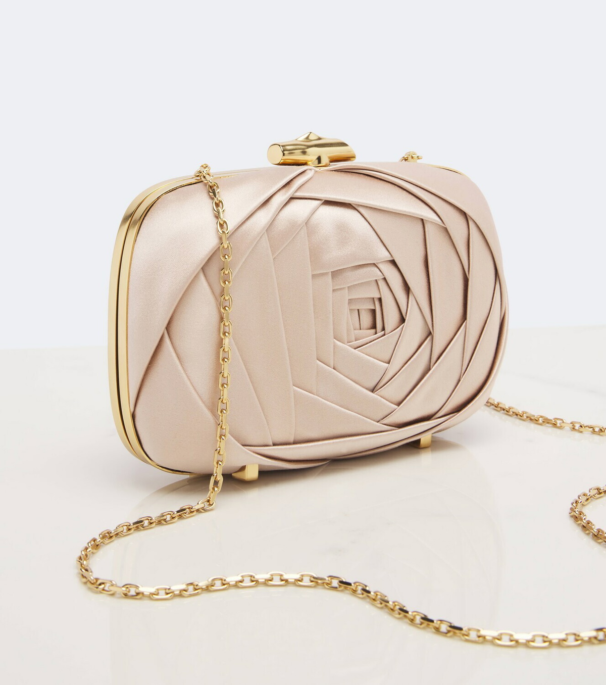 Roger Vivier Rose Vivier satin clutch