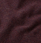 Mr P. - Mélange Shetland Wool Sweater - Men - Merlot