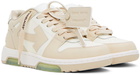 Off-White Beige & White Out Of Office Sneakers