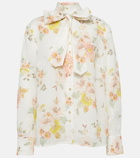 Zimmermann Floral ramie blouse