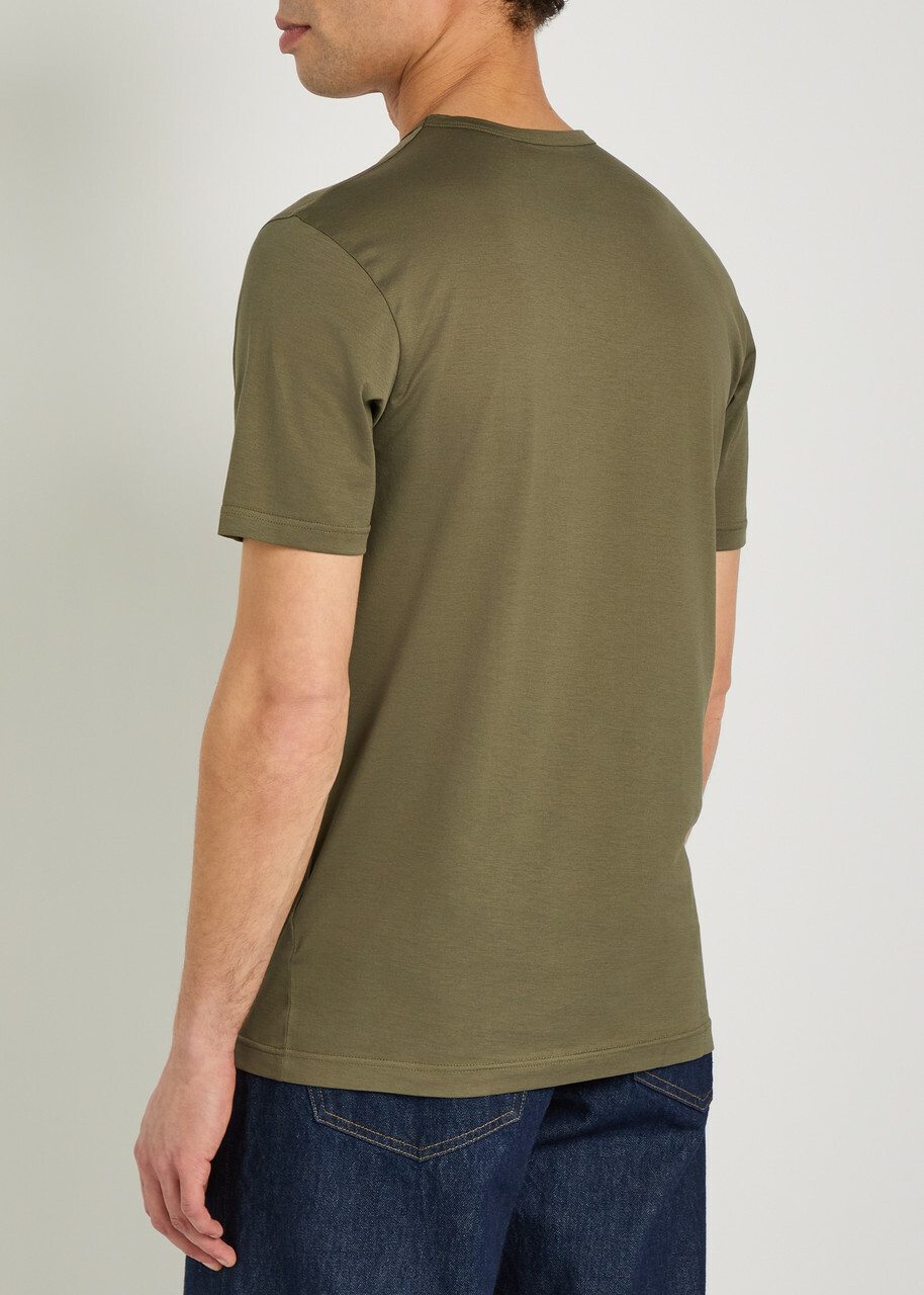 Sunspel Cotton T-shirt Olive