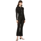 Calle Del Mar Black Ribbed Cardigan
