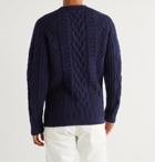 Howlin' - Supercult Cable-Knit Virgin Wool Sweater - Blue