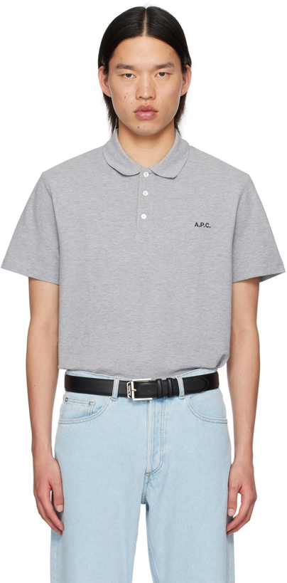 Photo: A.P.C. Gray Standard Polo